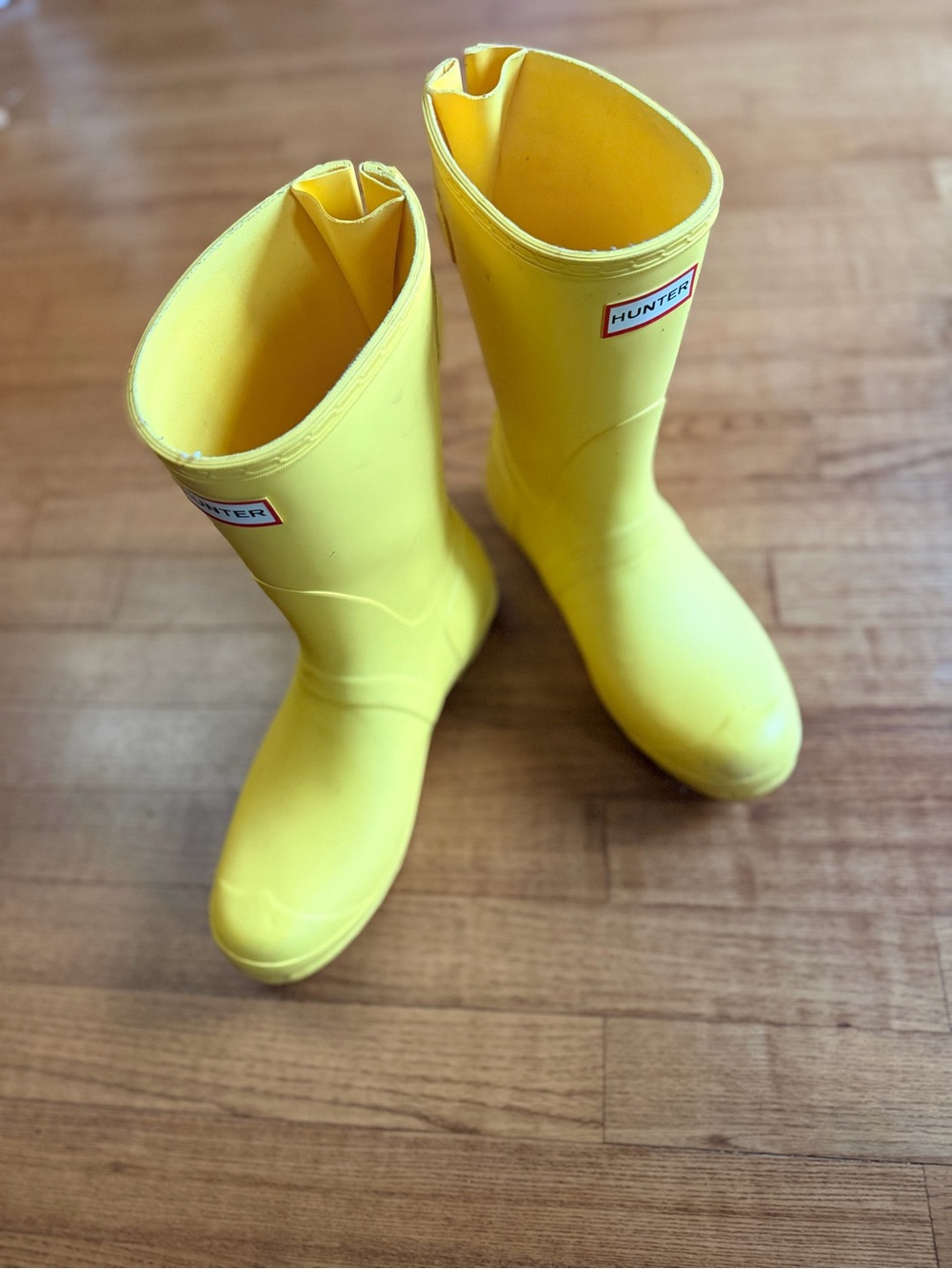 Hunter original Women's 10 Back Adjustable Short Waterproof Rain Boots Yellow